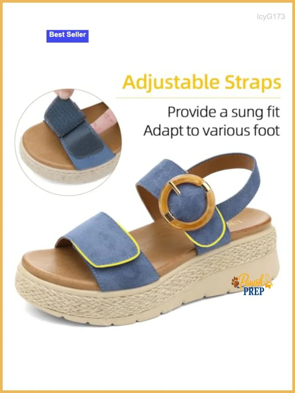 Womens Espadrille Platform Sandals Low Wedge Heel Orthopedic Arch Support